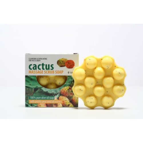 Cactus Massage Scrub Soap with Prickly Pear Seed Oil